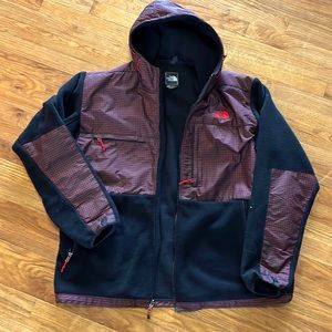 North Face fleece hooded zip up